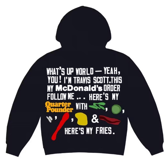 Travis scott x mcdonalds Script hoodie - Picture 1 of 4